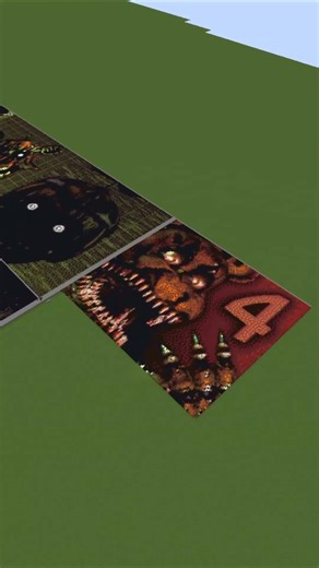 Five Nights at Freddy's 4 Nightmare Freddy Pixelart (128 X 128 Blocks) / #minecraft