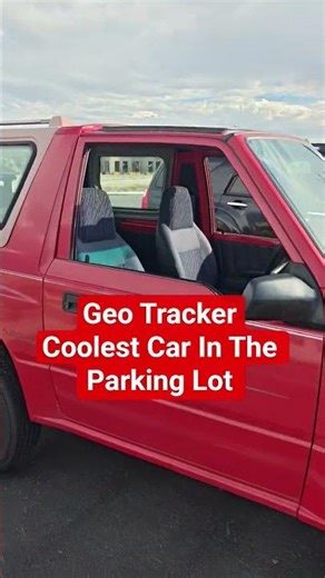 Geo Tracker - Coolest Car In The Lot #car #geo #tracker #suzuki #convertible #jeep #topless #fyp #us