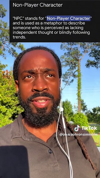 Non-Player Characters move around us all the time. #npc #peace #peaceful #selflove #selfimprovement #freeyourmind #gnosticism #simulation