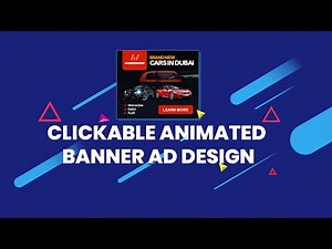 Learn to create clickable HTML5 animated banner ad in Animate CC | tweens and mask
