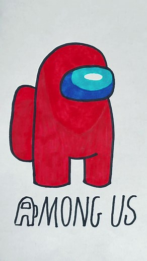 Easy Among Us Drawing Tutorial