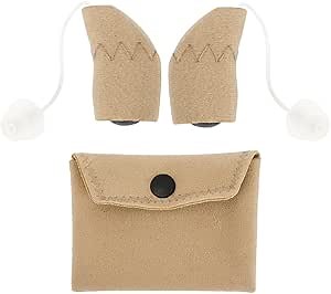 Hearing Aid Covers: Protect Hearing Aids from Sweat, Moisture, Dust, Wind and Shocks, Includes a Pair of Hearing Aid Covers and a Storage Bag, Fits Hearing Instruments 1.4”, Medium