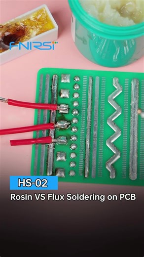 HS-02 Rosin VS Flux Soldering on PCB #highprecision #handheld #soldering #tiktokshopholidayhaul