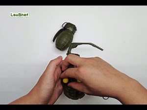 2Pcs Toy Hand Grenade for Tactical Game with 20 Round Ammo Model Battle Fake Grenade Toys for Outdoor Sport Role Play Prop Game,14+ and Adults,Green