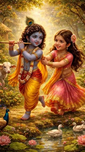 radhe Krishna 🙏 #viral #devotionalbhajan #love #trending #song #barasana #devotionalsong #radheshyam