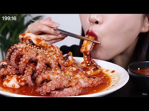 🦑 Extreme ASMR: Eating Live Octopus – Real Sounds & Intense Whispers