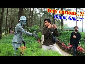 Statue Prank Indonesia makes Panic || Living statue prank