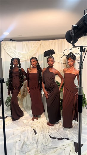 And that’s the gospel truth!! Nothing like seeing your muses end shoot day with a TikTok from one of my ALL TIME favorite movies. I conceptualized this creative project from beginning to end. Concept, hair design, wardrobe styling and accessories, makeup look concepts, set design concept, selection of the models, finding a makeup artist, reaching out to photographers who would help me capture the essence of what was once a VISION in my mind. Months of planning and preparation and I could not be 