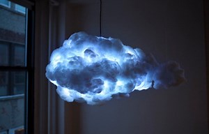 Cloud Lamp Mimics Thunder Clouds Indoors From $3,360 (video)