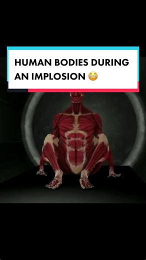Video shows what happens to the human body during an imposion 😳 #implosion #titan #titanic #longervideos