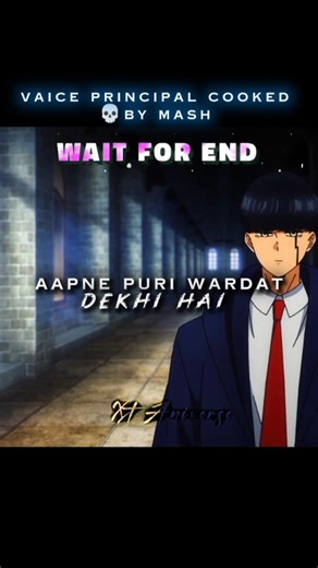 Principal got cooked 💀| #mashle #aura #action #shortvideo