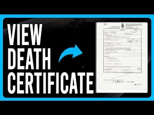 How to View a Death Certificate (How to Find a Death Certificate)