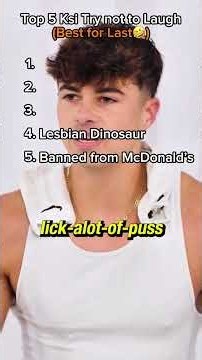 Funniest KSI Try not to laugh Moments🤣 #ranking #funny #top5 #ksi #deji #sidemen