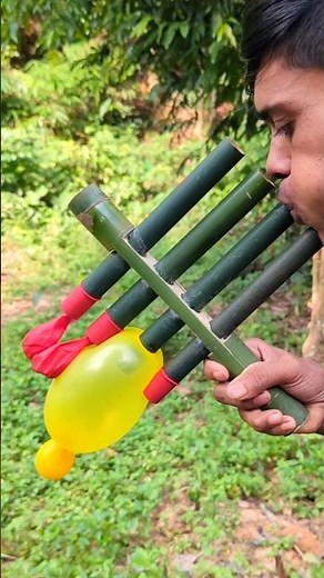 New Bamboo Toy Idea! Amazing Balloon Popping Craft