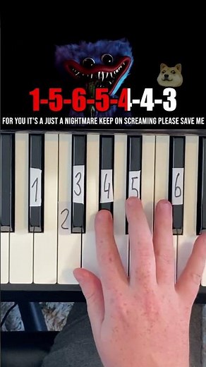 Welcome Here Poppy Playtime Piano Tutorial #shorts