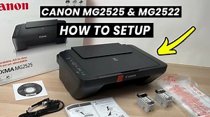How to Setup Canon Pixma Mg2525 & Mg2522 Printer (Load Ink & Paper, Scan   Connect to Computer)