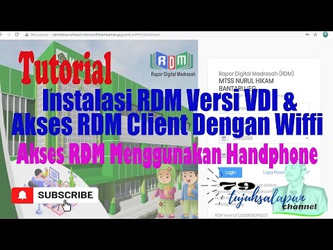 Tutorial Instalasi RDM Versi VDI & Akses RDM Client dengan Wiffi| Akses RDM dengan Menggunakan HP