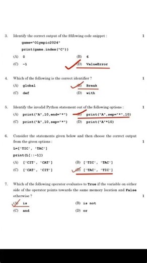 class 12 CBSE computer science 2025 board exam MCQ pyq solutions #cs #computer #boardexam #2026