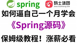 Spring源码从入门到精通！全程干货！（让你搞定技术 面试）直接少走99%弯路！【码士集团-马士兵】
