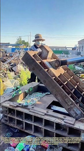 Compressing Cans: How Scrap Aluminum Becomes Recyclable Bales