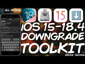 iOS 15.0 - 18.4 x8A4 DOWNGRADE Support Tool RELEASED For All Devices! An All-in-One Tool!