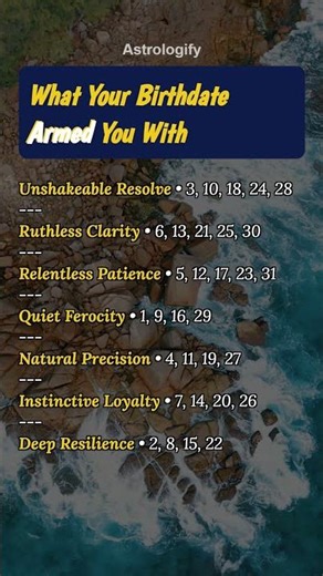 What Your Birthdate Armed You With #zodiac #zodiacsigns #astrology #horoscope #tarot #astrologify