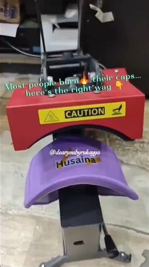 How To Print Caps with Heat Press (Easy Tutorial) | 200° C #capprinting #heatpressprinting