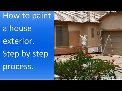 How to paint exterior of a stucco house.