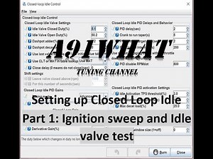 MegaSquirt TunerStudio Closed loop idle Tuning part1