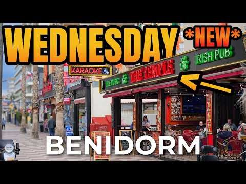Benidorm Walk - Temple Bar, Levante Beach & The Square on a Wednesday