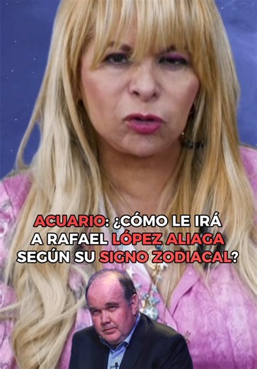 Acuario: Predicciones zodiacales para Rafael López Aliaga
