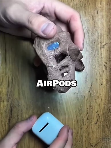 This Mini AirPods Case Is Insanely Cool 🤯🦖🎧#fyp #viralvideo #airpods #tech #gadgets