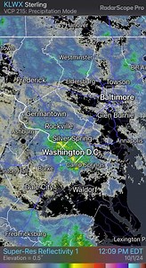 This persistent, moderate rain inside the beltway has now brought nearly a full inch of rain… Way over the forecast model estimates. At least it’s coming down slow and steady and will have a chance to be absorbed into the water table. Chances will be far less impactful tomorrow before we actually get to see sunshine again. | Chuck Bell
