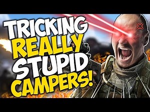 Tricking REALLY STUPID CAMPERS on Call of Duty: Modern Warfare!!
