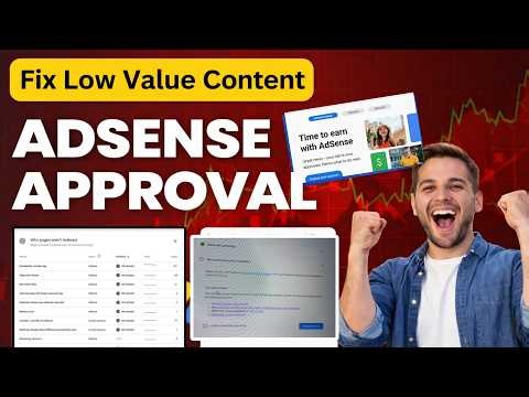 How to fix google search console error 2026 | Low value content error fix to get adsense approval?