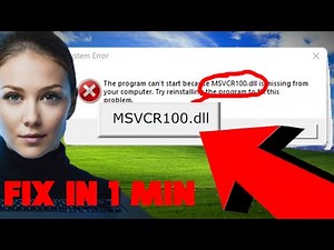 How to Fix MSVCP100.dll Missing Error in Windows (2025 Guide)