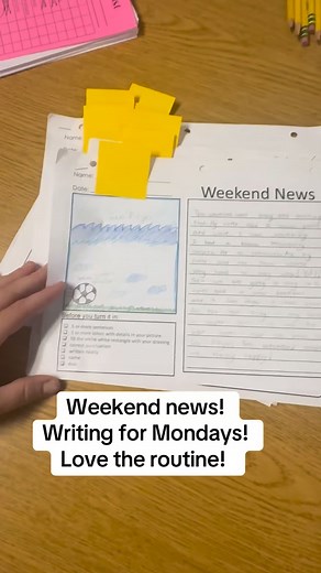 1.3K views · 214 reactions | Favorite way to start Monday morning!! #teacherideas #elementaryteacher #writing #thirdgrade #teachersofınstagram #teacher #teachers #elementary #thirdgradeteacher | Learning Cove | Facebook