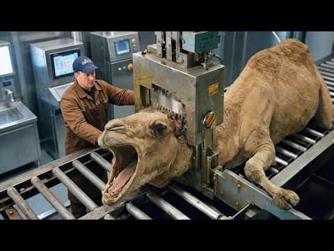 inside the camel milk to white camel butter | inside the camel butter factory