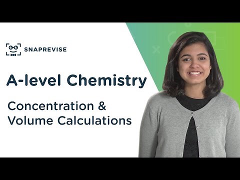 Concentration & Volume Calculations | A-level Chemistry | OCR, AQA, Edexcel