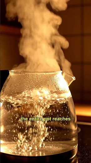 Why Boiling Water Sounds Quieter Just Before It Boils #Shorts