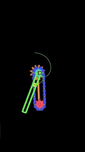 Chain Drive Mechanism #mechanic #mechanism #engineering