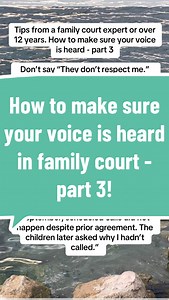 3.6K views · 1.5K reactions | Tips from a family court expert or over...