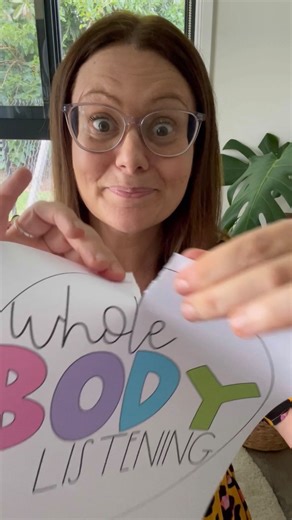 114K views · 37 reactions | Let’s flip the way we’re doing things!! Whole Body Listening does not cater for (nor respect) our little people who need to move, vocalise or not maintain eye contact! Ask yourself, why do they NEED to be still, silent and looking at you? Who does it benefit?? If you’re ready to try a better strategy then grab this FREE Focused Listening Display! Link is in my profile or let me know if you need it messaged  | Stay Classy Classrooms | Facebook