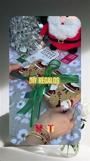 Ideas fáciles para envolver regalos de Navidad 🎁✨ #diynavidad #manualidades