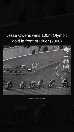 captivatinghistory on Instagram: "Jesse Owens’ performance in the 100 meters at the 1936 Berlin Olympics is one of the most iconic moments in sports history. Owens, an African American athlete, competed in a politically charged environment, as the Games were hosted by N*zi Germany under Adolf H*tler, who promoted an ideology of Aryan superiority. On August 3, 1936, Owens ran the 100 meters final in 10.3 seconds, winning the gold medal and becoming the first Olympic champion of those Games. His v