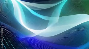 Sinuous lines and arcs fluidly weave in and out creating a dynamic and everchanging mosaic of shapes and colors.