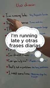 ¿Cuándo usar “I’m running late” y qué otras frases diarias debes saber? #inglesrealoficial | El Profesor Hernán