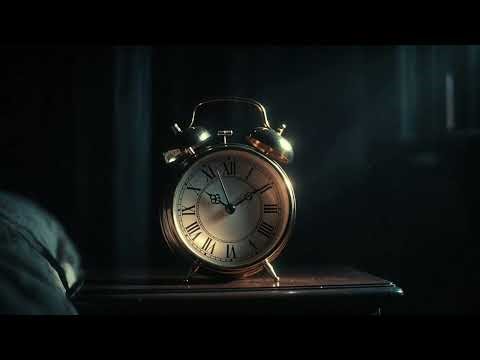 1 Hour Analog Clock Ticking for Deep Sleep 🌙 Dark Moody Visuals | MidnightTick ASMR