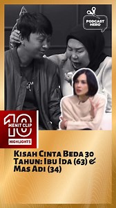 3.5K views · 41K reactions | Kisah Cinta Beda 30 Tahun: Ibu Ida (63) & Mas Adi (34) Perjuangan cinta sejati Ibu Ida dan Mas Adi melawan hujatan netizen. Bukti cinta tak pandang usia! Apa pendapatmu? sc: Comic 8 Revolution #pasutri #brondong #suamimuda #pasutribedausia #SuamiMudaIstriTua #pasanganviral #CintaBedaUsia #BicaraSaraWijayanto #KisahCintaViral #PasanganViral #JodohTakMemandangUsia #CintaSejati #KisahInspiratif | Podcast Hero | Facebook