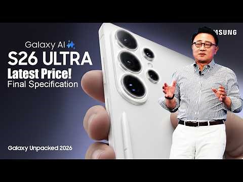 New Samsung Galaxy S26 Ultra 5G: Latest Leaks | Final Key Specifications + European Price!🔥
